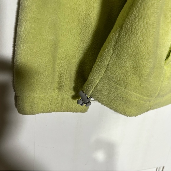 Columbia Benton Springs Fleece Jacket Full Zip Lime Green Size Small Cozy - Picture 11 of 11
